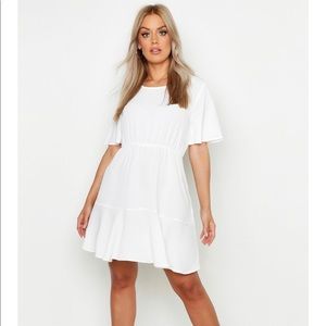 White Smock Mini Dress